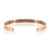 NOTHING IS IMPOSSIBLE WITH JESUS BRACELET BANGLE - Rose Gold