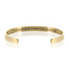 NO POWER IN VERSE CAN STOP ME BRACELET BANGLE - Gold