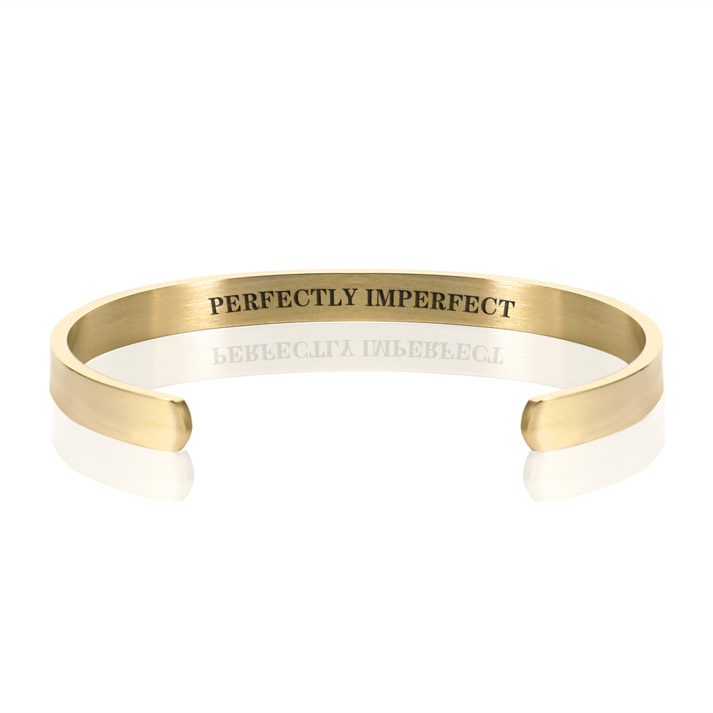 PERFECTLY IMPERFECT BRACELET BANGLE -Gold