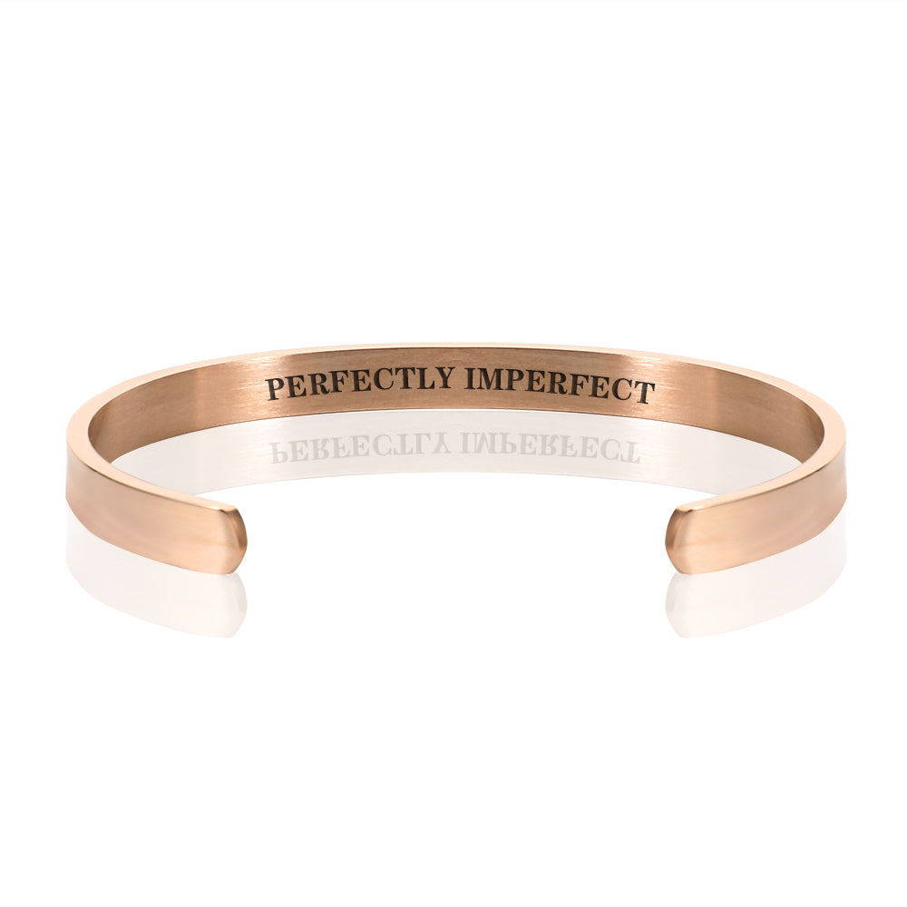 PERFECTLY IMPERFECT BRACELET BANGLE - Rose Gold