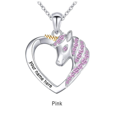 Personalized Unicorn Necklace Gifts With Name For Little Girls And Any Unicorn Lovers
