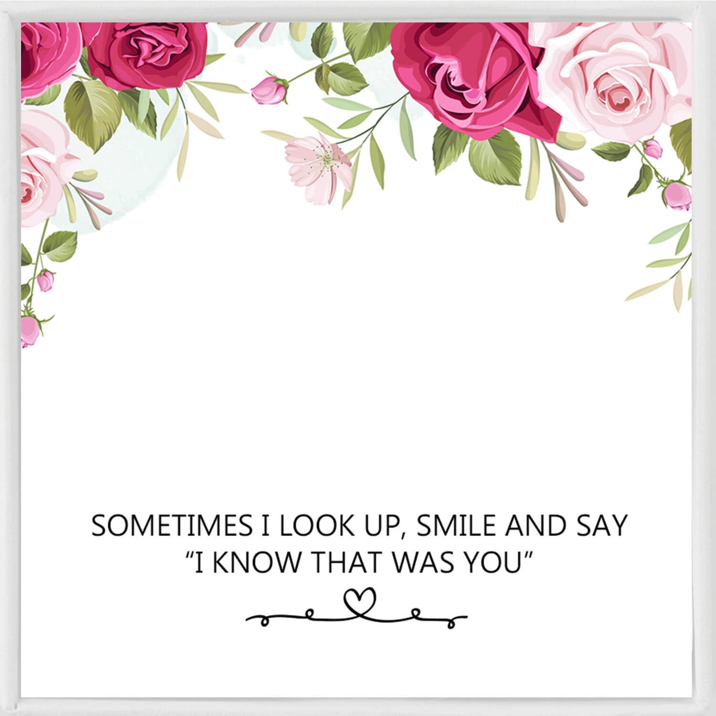 Sometimes I Look Up, Smile And Say “I Know That Was You” Bracelet，Wedding Memorial Gifts for Loss of Father Mother， Remembrance Gifts
