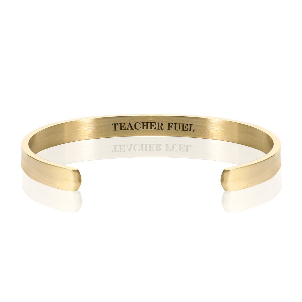 TEACHER FUEL BRACELET BANGLE - Gold