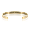 THANKS FOR MAKING DIFFERENCE IN MY LIFE BRACELET BANGLE - Gold