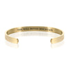 THE WILL MOVES MOUNTAIN BRACELET BANGLE - Gold
