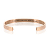 THE WILL MOVES MOUNTAIN BRACELET BANGLE - Rose gold