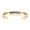 THIS TOO SHALL PASS BRACELET BANGLE - Gold