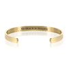 TO TEACH IS TO LOVE BRACELET BANGLE - Gold