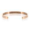 TO TEACH IS TO LOVE BRACELET BANGLE - Rose Gold