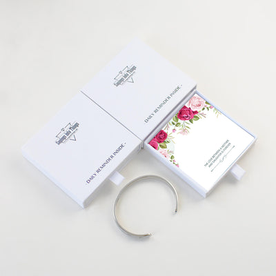 The Love Between A Mother And Daughter Is Forever Adjustable Cuff  Bracelet - Perfect Christmas, Birthday, Mother's Day, And Valentine's Day Inspirational Jewelry Gifts For Mom