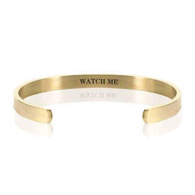 WATCH ME BRACELET BANGLE - Gold