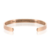 WE RISE BY LIFTING OTHERS  BRACELET BANGLE - Rose Gold