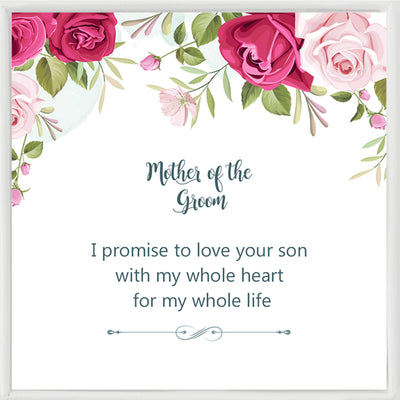 Mother Of The Groom Gift From Bride, Mother In Law Wedding Gift. I Will Love Your Son With My Whole Heart.