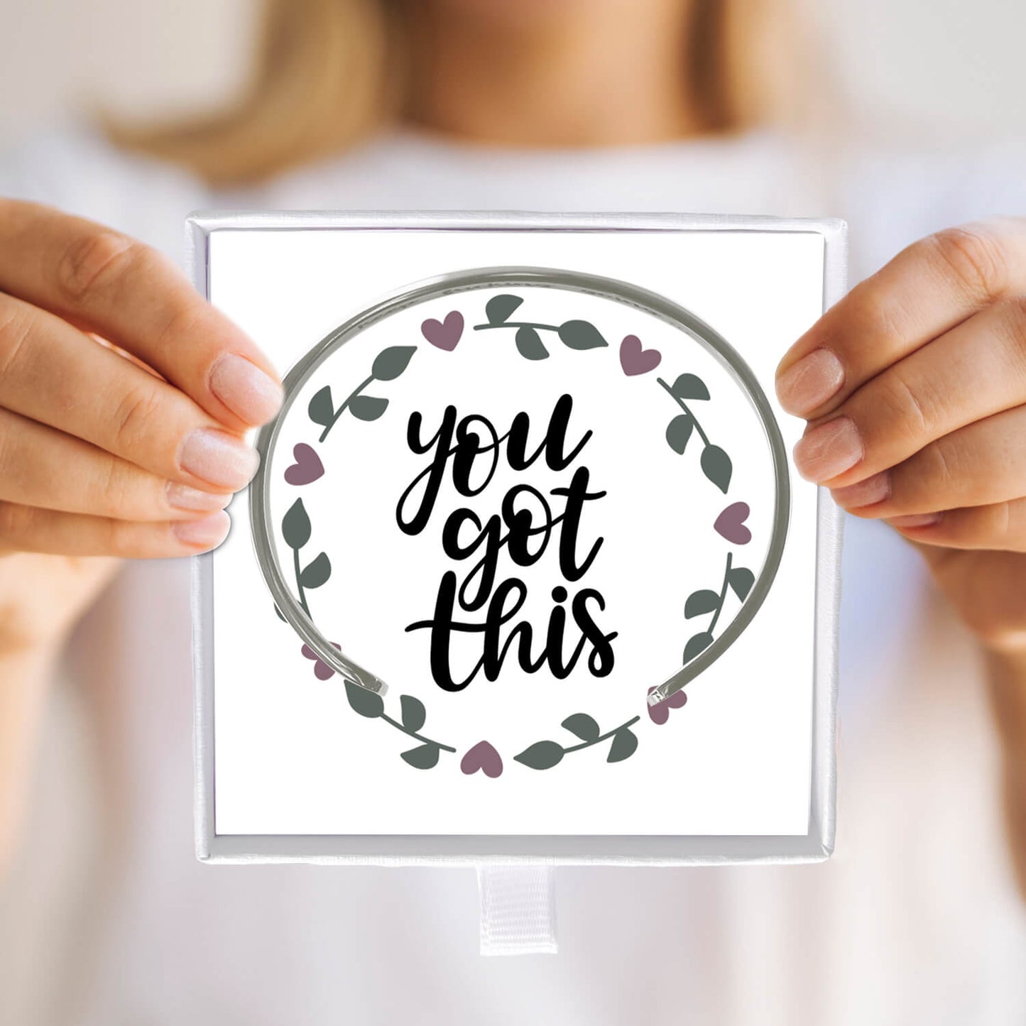 "You Got This" Inspirational Gift Engraved Meaningful Bracelet