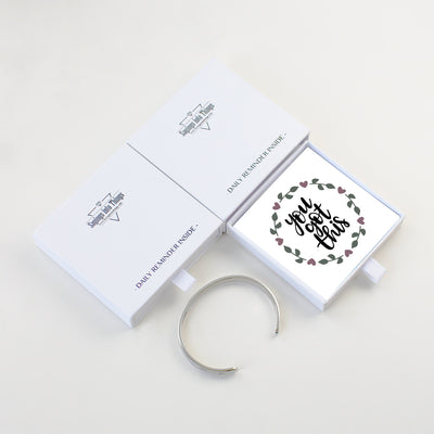 "You Got This" Inspirational Gift Engraved Meaningful Bracelet