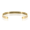 YOUR OPINION DOES NOT MATTER BRACELET BANGLE - Gold