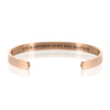 YOUR OPINION DOES NOT MATTER BRACELET BANGLE - Rose gold