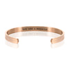 YOU ARE A MIRACLE BRACELET BANGLE - Rose gold