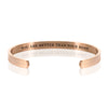 YOU ARE BETTER THAN YOUR BOSS BRACELET BANGLE - Rose gold