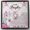 "I Am So Proud of You" Necklace Gift from Mom for Daughter, Journey Adventure, Graduation, Marriage wedding