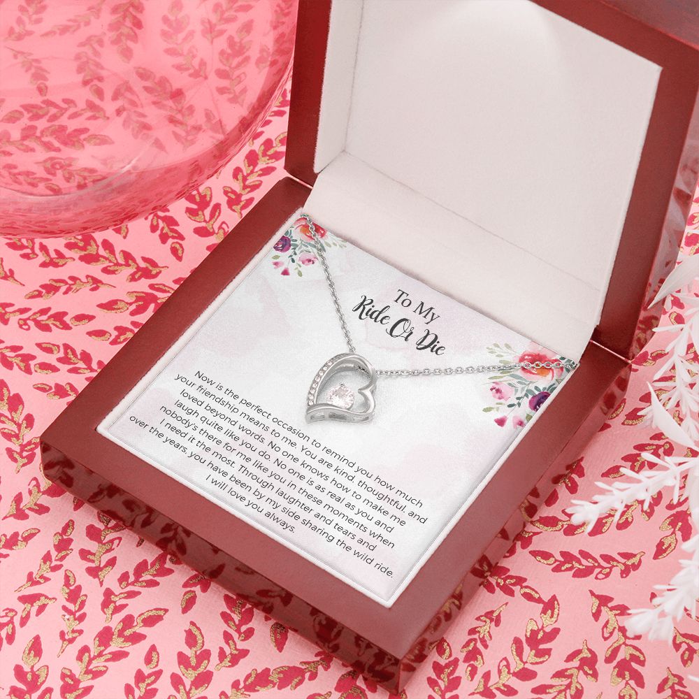 To My Ride Or Die Forever Love Necklace, I Will Love You Always