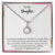 Daughter Eternal Hope Necklace Gift from Mom Dad, Christmas Gifts for Teenage Girls, Jewelry Gift for Daughter from Mother Father on Birthday, Graduation  with Message Card