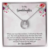 To My Granddaughter, You'll Always Be My Baby Girl Lucky In Love Necklace