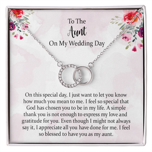 Aunt Wedding Perfect Pair Necklace Gift From Bride, Aunt Of The Bride Gift, Wedding Gift From Bride And Groom, Aunt Necklace, Thank You Gift