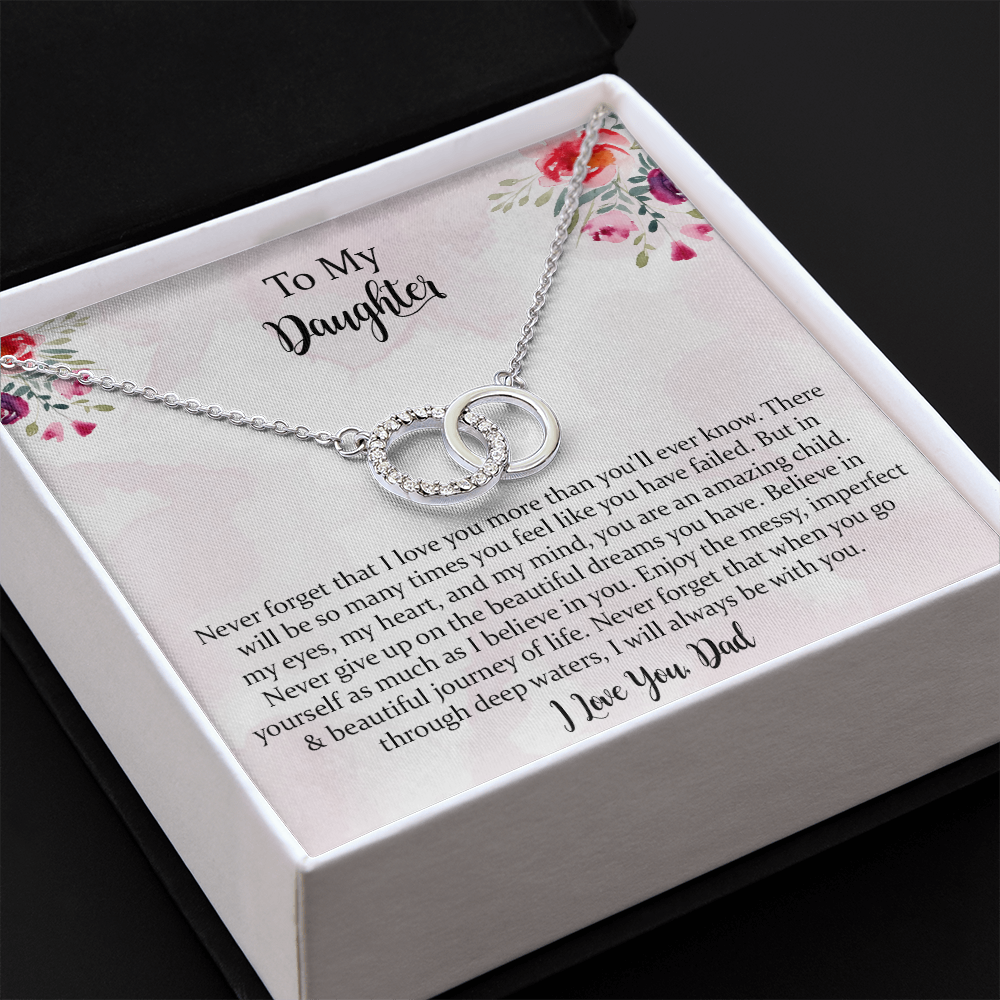 Daughter Perfect Pair Necklace Gift On Wedding Day