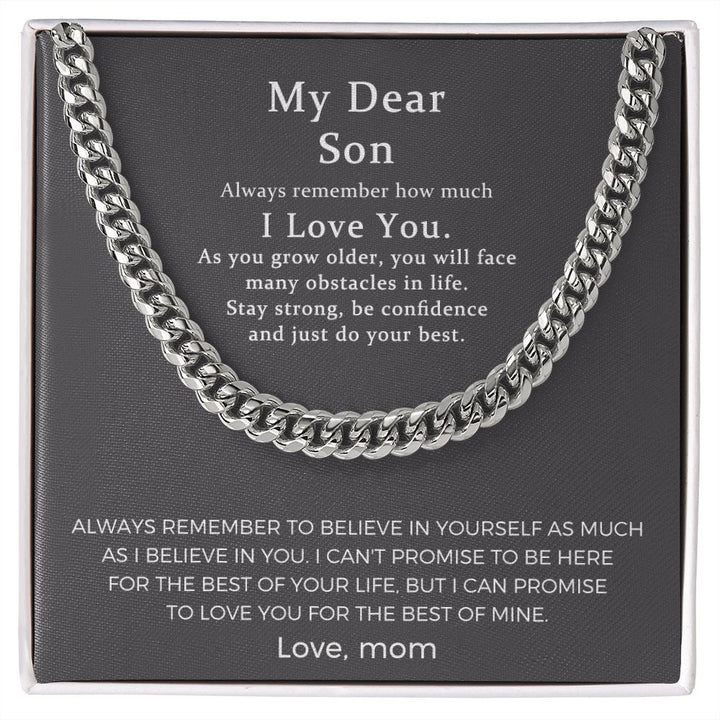 To my son deals necklace love mom