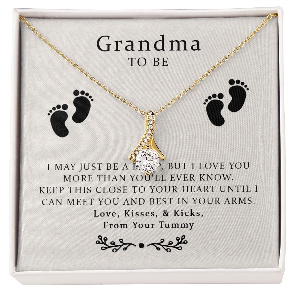 Baby Necklace Baby Gift, Necklaces For Women, Baby Shower Gifts for Grandma to Be Gifts, Baby Essentials， Baby Announcement, New Grandma Gifts First Time