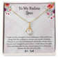 To My Badass Niece, Aunt Neice Alluring Beauty Necklace, Niece Birthday Gift