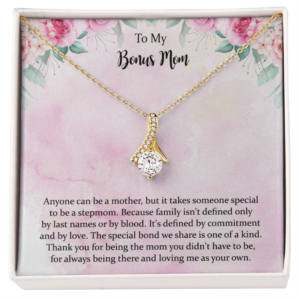 Stepmom Necklace Gift From Daughter The Other Mom Gift Second Mom Gift Sayings into Things