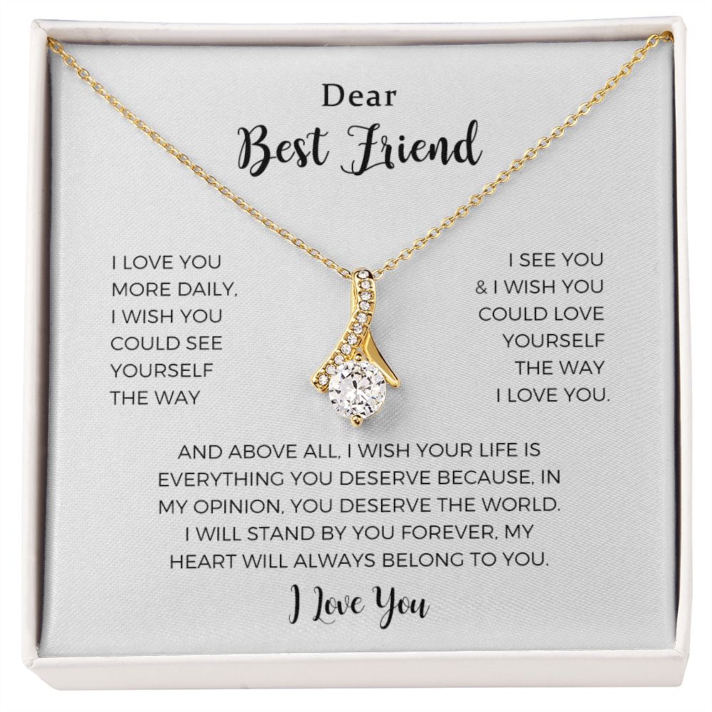 Wish best friend shop necklace