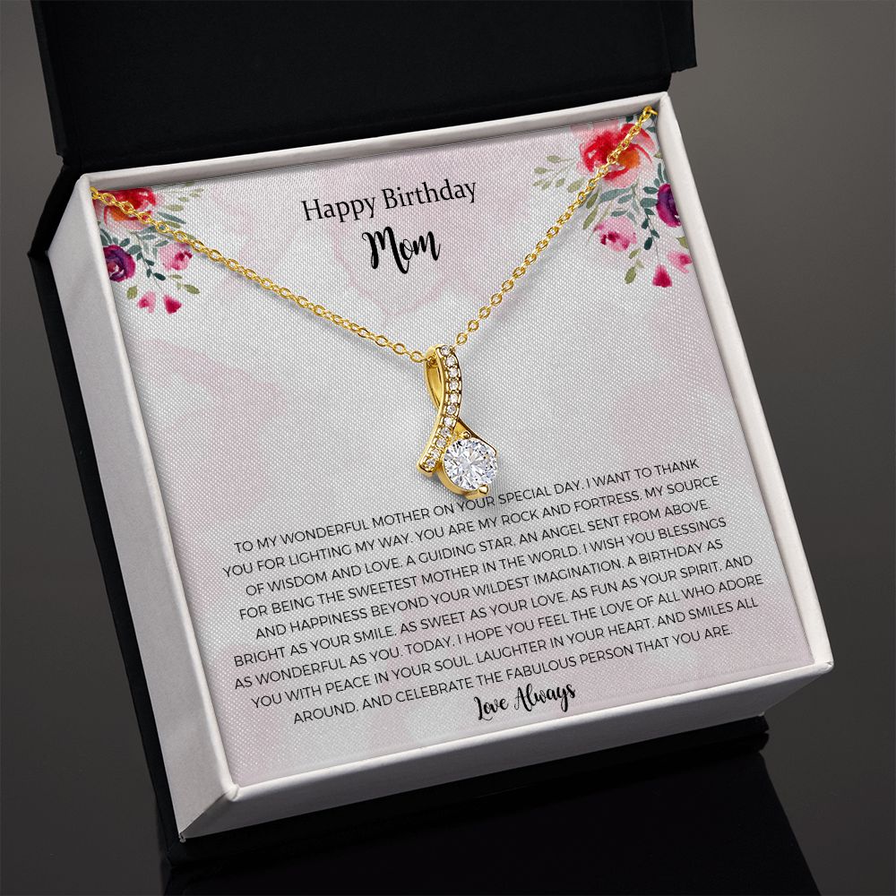 Mom Gift, from Son - More Than Words - Meaningful Necklace - Great for Mother's Day, Christmas, Her Birthday, or As An Encouragement Gift 18K Yellow