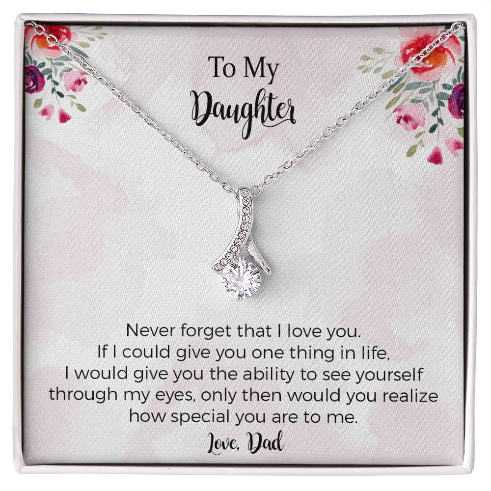 Buy Special Daughter Fancy Heart Necklace 925 Sterling Silver, Personalised  Jewellery Gift for Women & Girls Online in India - Etsy