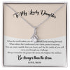 Daughter Gift from Mom to My Daughter, "Be Stronger Than The Storm" Necklace Christmas Birthday Graduation Gift for Daughter Wedding Gift Adult Daughter Gift