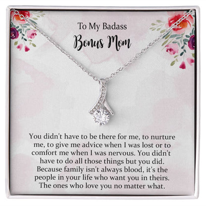 Bonus Mom Gift, Bonus Mom Alluring Beauty Necklace, Step Mom Gift, Step Mom Necklace