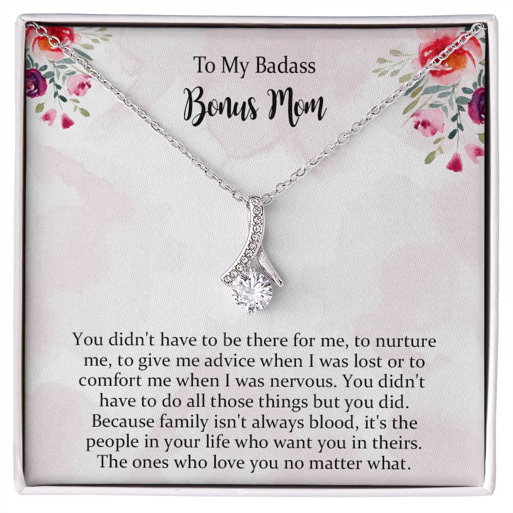 Bonus Mom Gift, Bonus Mom Alluring Beauty Necklace, Step Mom Gift, Step Mom Necklace