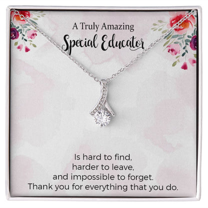 Special Education Teacher Alluring Beauty Necklace Gifts, Gift For Autism Teacher Gift