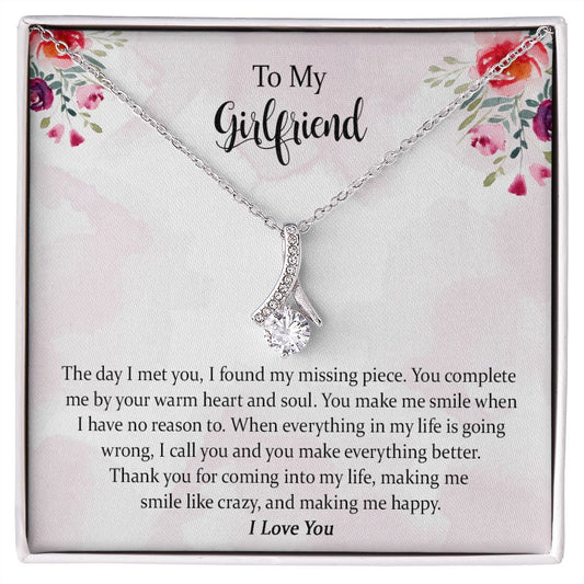 Christmas Alluring Beauty Necklace Gifts for Women, Birthday Gifts for Girlfriends, Unique Gift Jewelry for Anniversary with Message Card