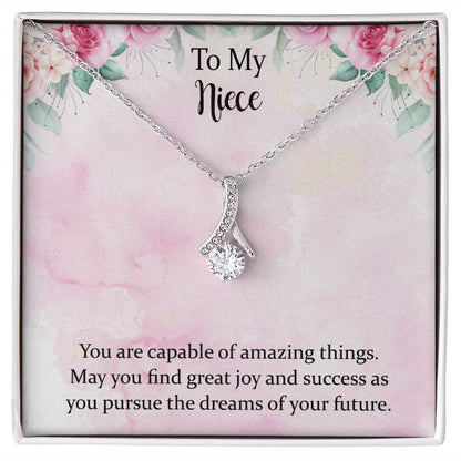 To My Niece Joy and Success Alluring Beauty Necklace