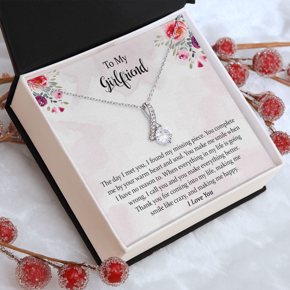 Christmas Alluring Beauty Necklace Gifts for Women, Birthday Gifts for Girlfriends, Unique Gift Jewelry for Anniversary with Message Card