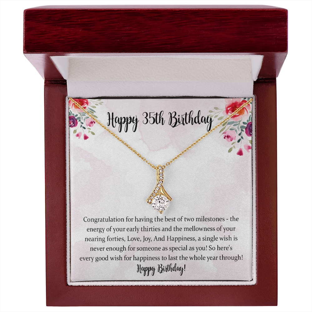 35th Birthday Gift Alluring Beauty Necklace, 35th Birthday Gift For Women, 35th Birthday Gift For Her, 35th Birthday Gift Idea