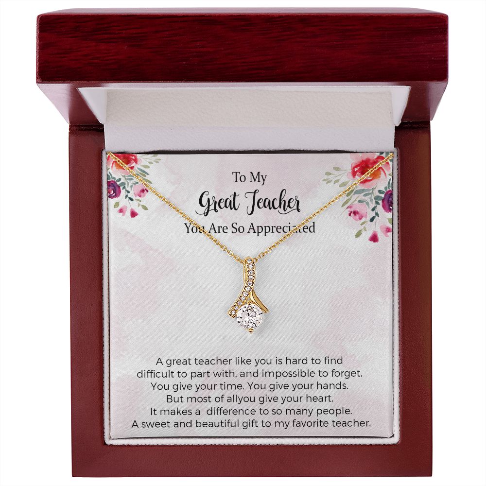 Teacher Alluring Beauty Necklace Appreciation Gifts For Women From Student Graduation Farewell