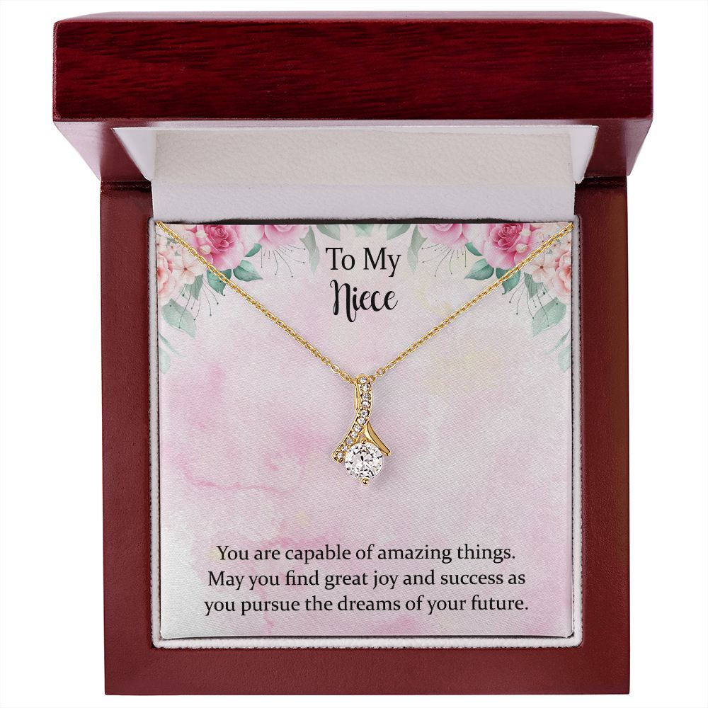 To My Niece Joy and Success Alluring Beauty Necklace