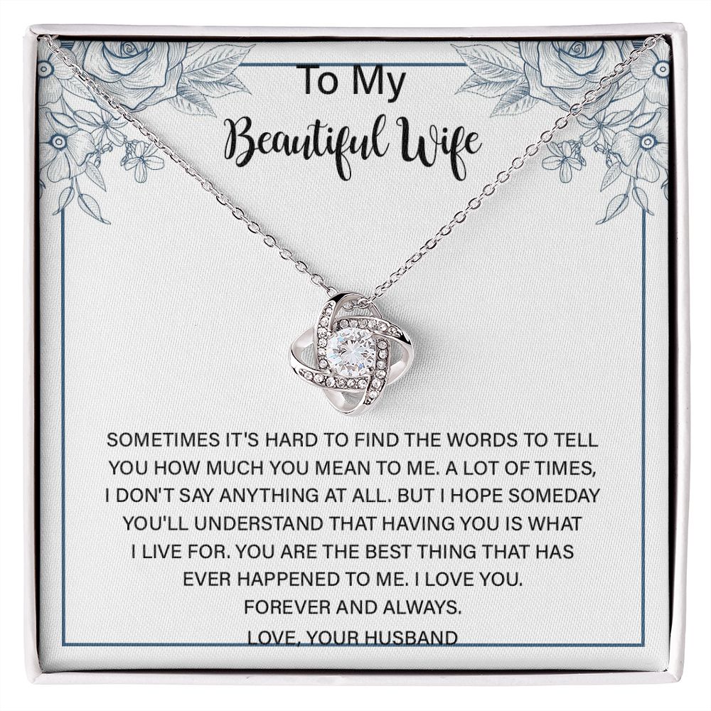 Dear My Wife Christmas Necklace - You Have A Very Gentle And Beautiful -  Hope Fight