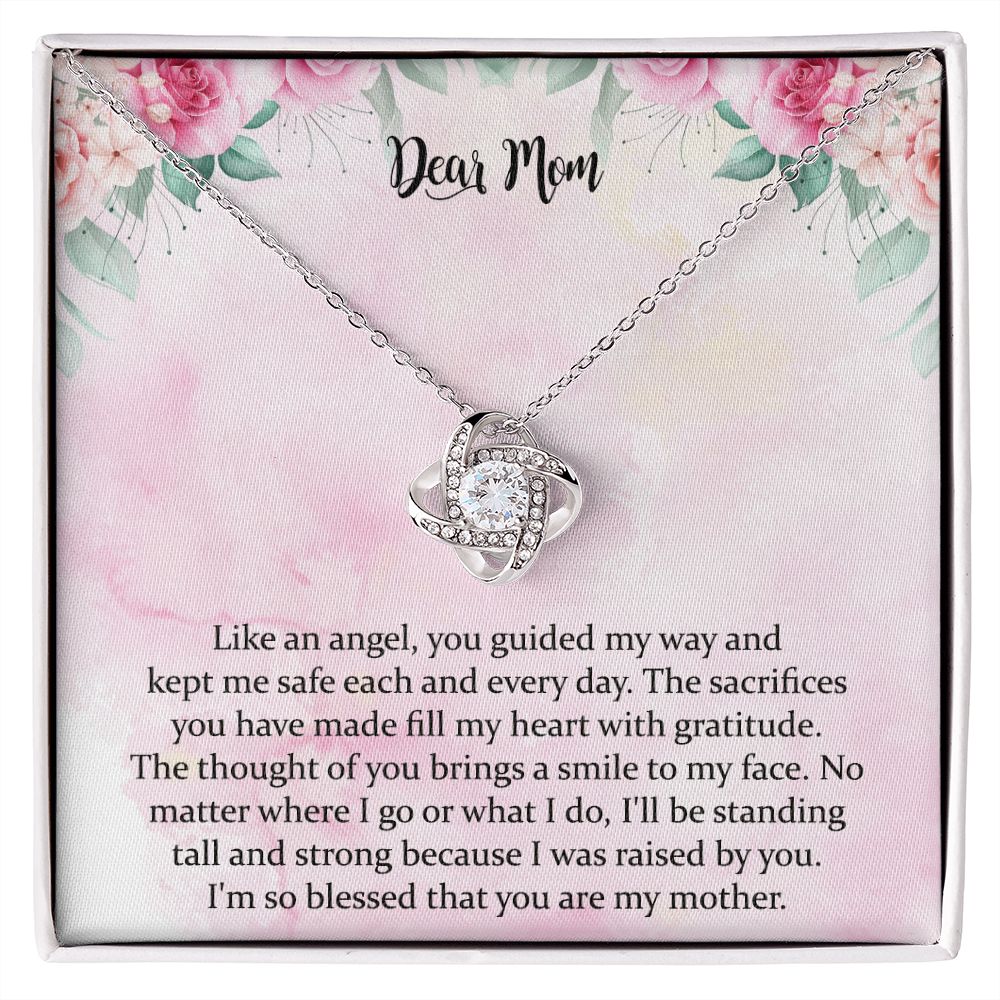 Mom Christmas Love Knot Necklace Gift From Daughter Gift For Mom From Son Daughter