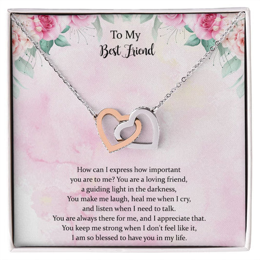 To My Best Friend, Appreciation Necklace Gift, Thank You Gift, Gratitude Gift, Bestie Gift