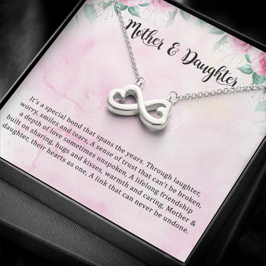 Mother Daughter Infinity Hearts Necklace Gifts From Mom